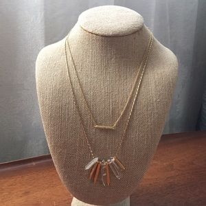 Stella & Dot Rebel Cluster Necklace (Gold)