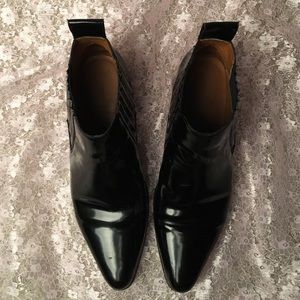 Zara Chelsea Boots with gold heel detailing