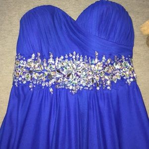 Royal blue homecoming dress