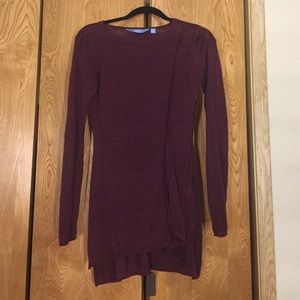 simply Vera wang linen asymmetrical tunic sz m