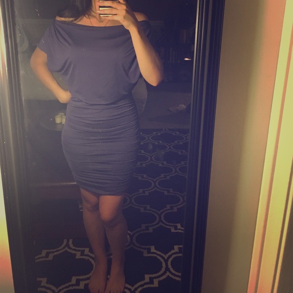 Purple cocktail dress
