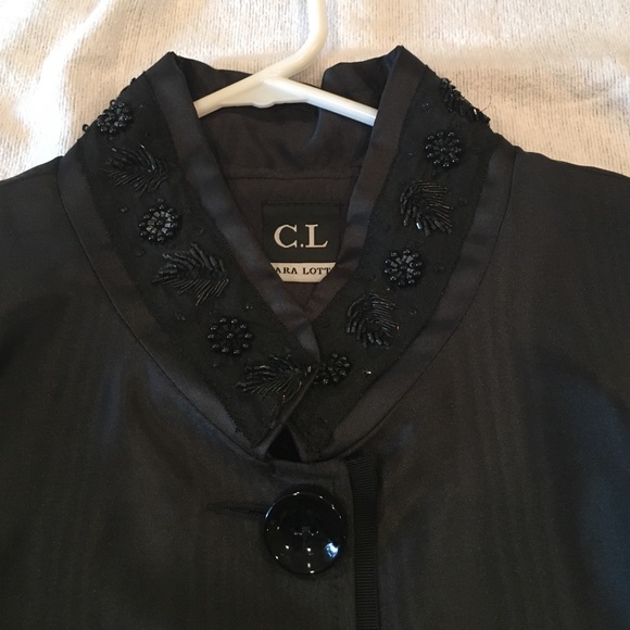 Black Cara Lotti evening jacket. - Picture 2 of 4