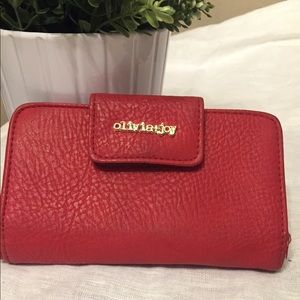 Olivia + Joy | Red Leather Wallet