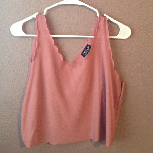 Mauve cropped tank top