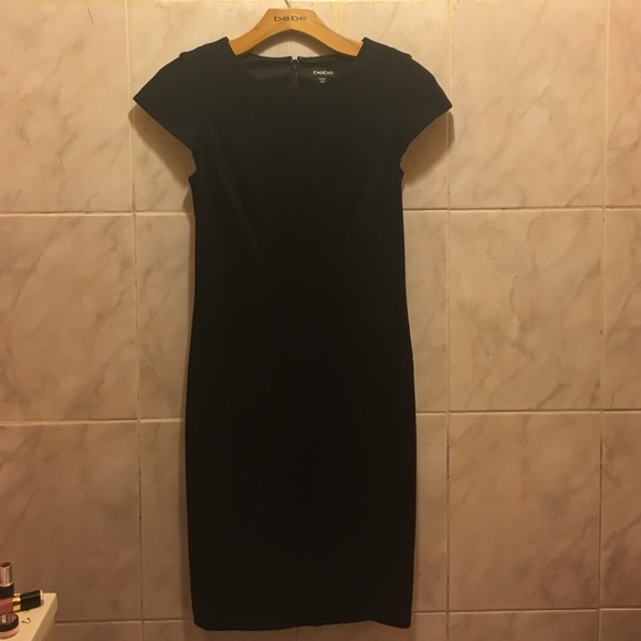 Bebe Black Midi Dress