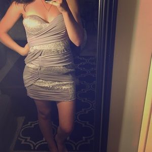 Bebe Sliver cocktail dress