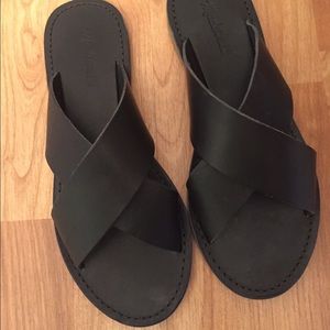 Madewell Black Sightseer Sandal