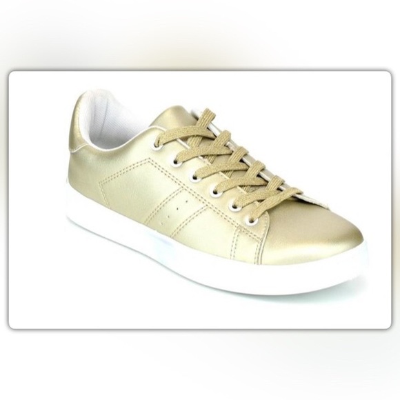 NEW Boutique Shoes - Gold Sneakers