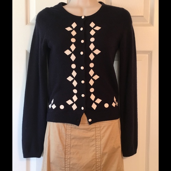 Anthropologie HWR navy sweater.