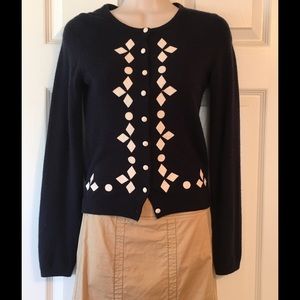 Anthropologie HWR navy sweater.