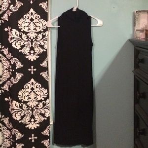 Form fitting black dress