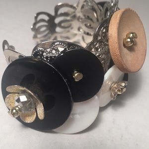 Flower Me Pretty Silver Cuff