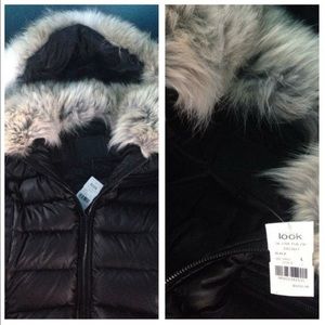 Dawn levy beautiful fur neck coat
