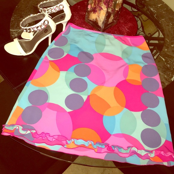 The Limited~ Colorful Dot Skirt