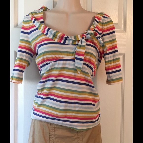 Anthropologie Moth boat neck top.