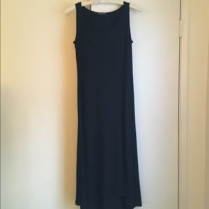 Eileen Fisher Black Scoop Neck Sleeveless Dress XS