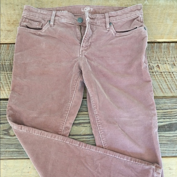 LOFT Relaxed Skinny Corduroy Light Brown
