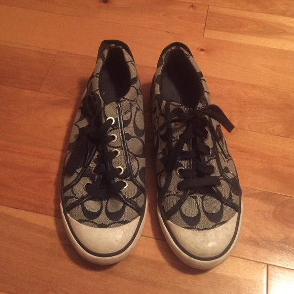 Black Coach sneakers