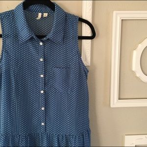 Blue Polkadot Dress