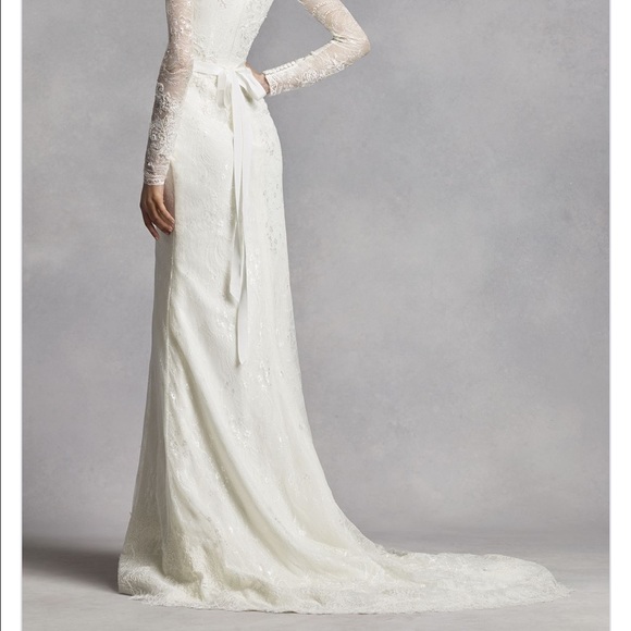 White by Vera Wang Long Sleeve Lace Wedding Dress - Picture 4 of 4