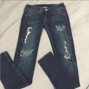 True religion skinny jeans 27