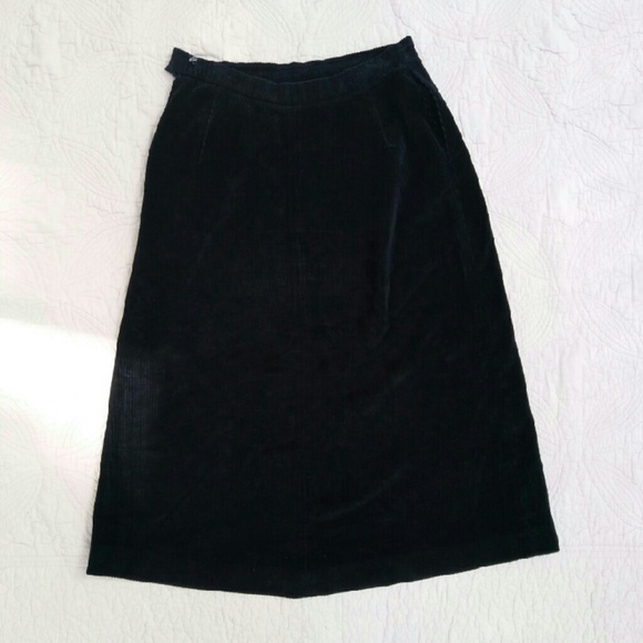 VINTAGE Wide Wale Corduroy Skirt - Picture 3 of 4