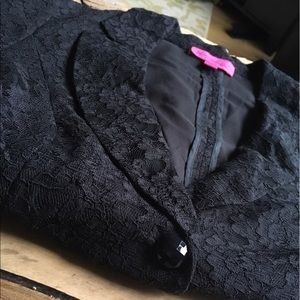 Black Lace Betsey Johnson Blazer