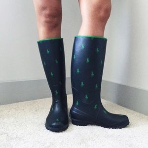 Polo by Ralph Lauren Navy Rain Boot