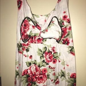 White floral dress