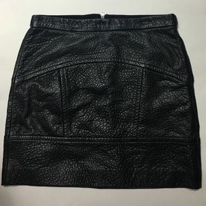 Madewell Leather Skirt