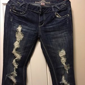 Almost Famous jeans with holes