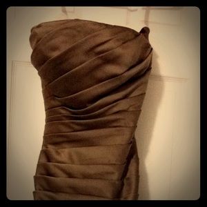 Bridesmaid dress with mermaid train