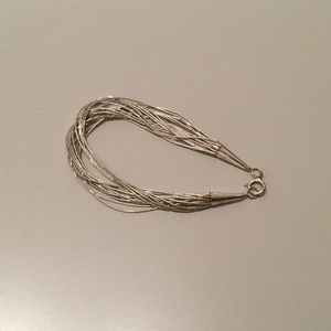 Liquid silver Native American bracelet