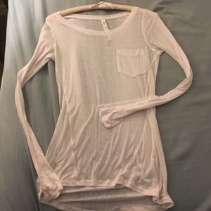 Lululemon White athletic shirt is Size 4