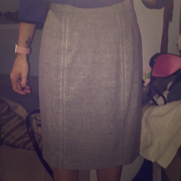 Striped AM pencil skirt - Picture 1 of 4