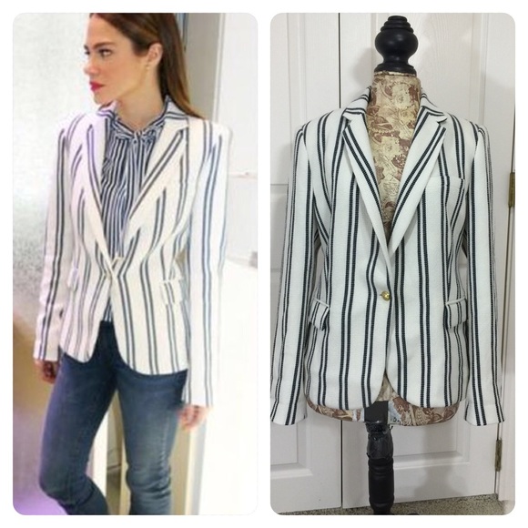 zara striped jacket