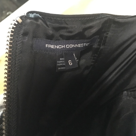 French Connection Strapless Wool Plaid Dress - image 3