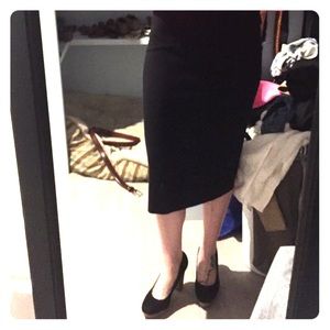 Black pencil skirt