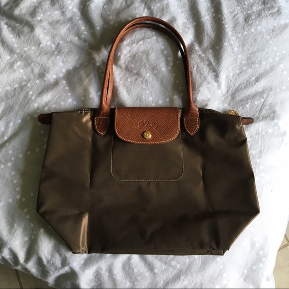 Longchamp NWOT Le Pliage small tote in olive green