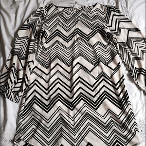 Chevron print dress