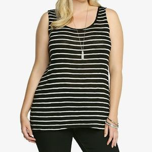 Striped Open-Back Tank Top