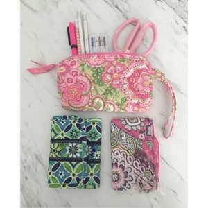 {{Vera Bradley}} BUNDLE. wallet, ID case, wristlet