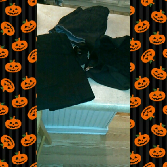 4 black skirts & Garters
