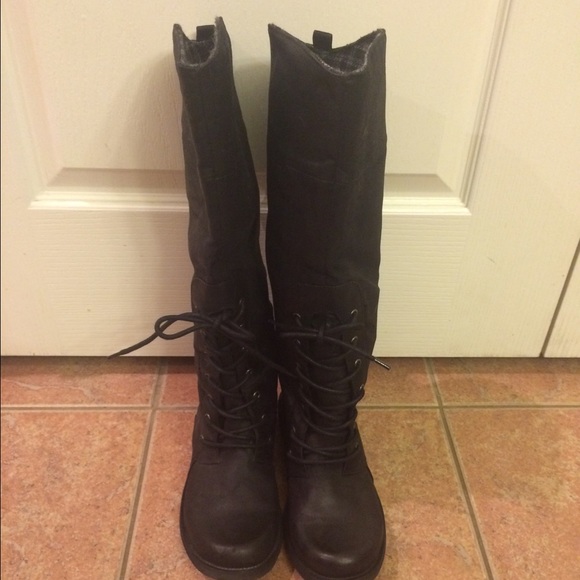 Rocket Dog Leather boots below knee Size 7.5NWOT
