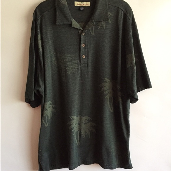 Tropical island style silk blend polo