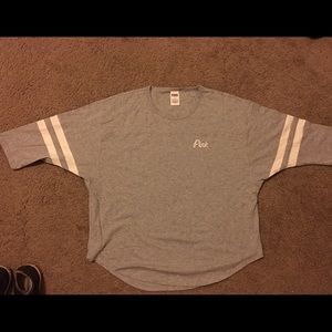 VS Pink 3/4 length sleeve tee