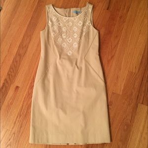 Antonio Melani tan shift dress size 6