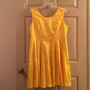 Beautiful pleated yellow dress