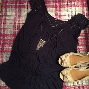 Express Tops - Express Shirt with Embellishments