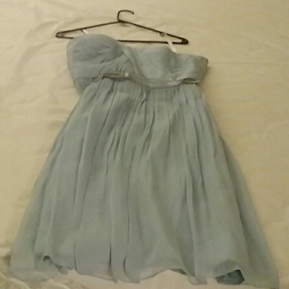GORGEOUS Donna Morgan strapless skyblue dress
